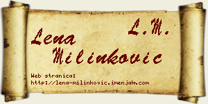 Lena Milinković vizit kartica